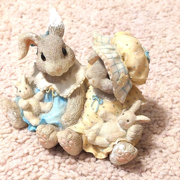1995 Enesco My Blushing Bunnies "I'm Blessed To Have A Friend Like You" Figurine - Picture 6 of 10